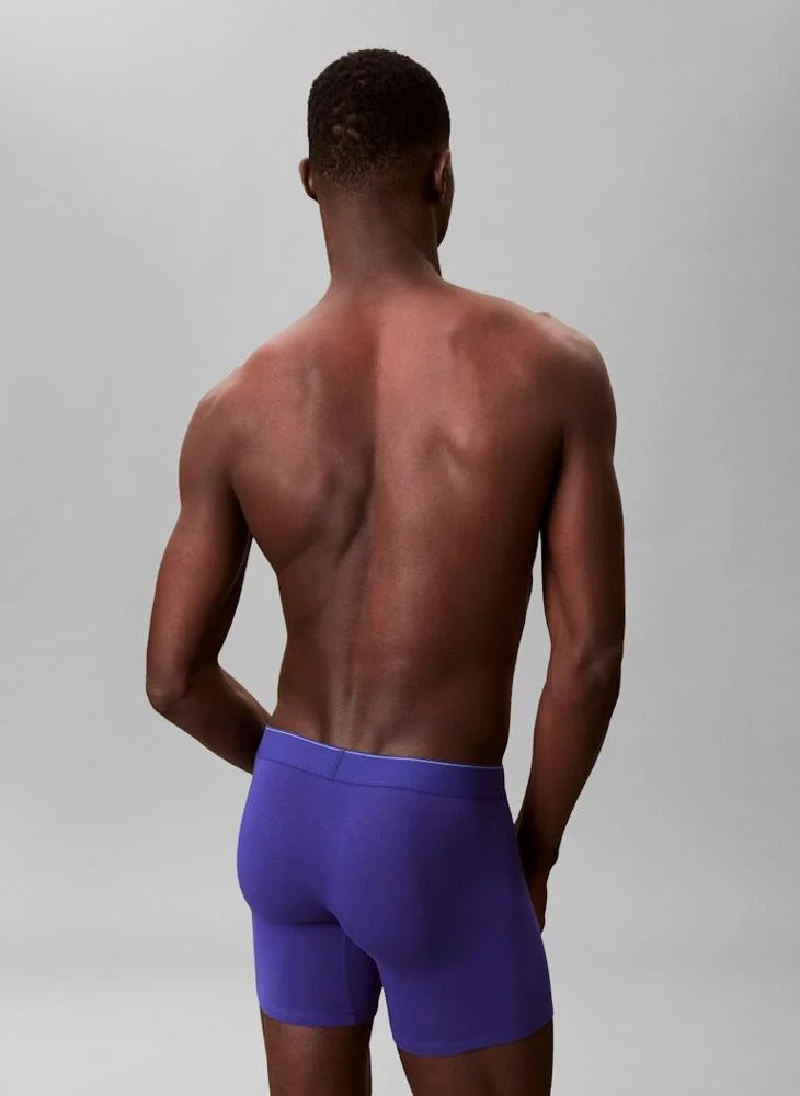 Calvin Klein  3 Pack Graphic Monogram Cotton Stretch Boxer Briefs for Men | Best Price UAE